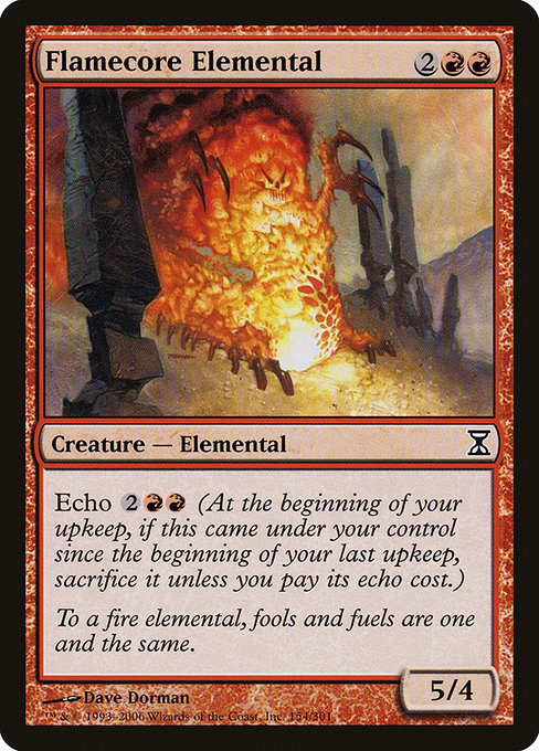 Flamecore Elemental (Time Spiral #154)