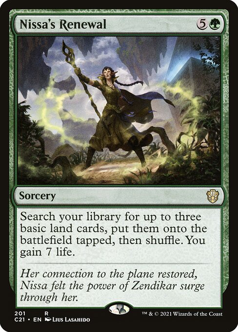 Nissa's Renewal (Commander 2021 #201)