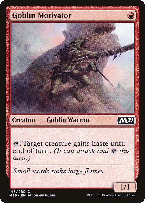 Goblin Motivator (Core Set 2019 #143)