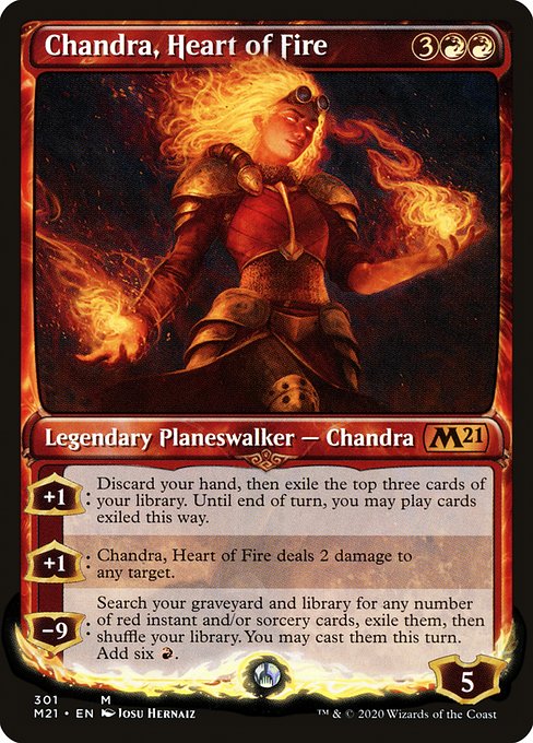 Chandra, Heart of Fire (Core Set 2021 #301)