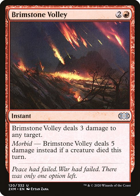 Brimstone Volley (Double Masters #120)