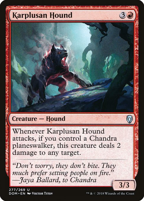 Karplusan Hound (Dominaria #277)