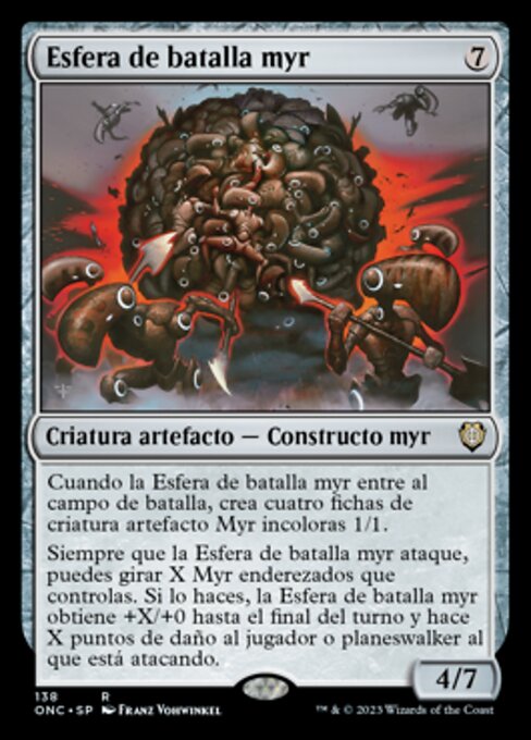 Myr Battlesphere (Phyrexia: All Will Be One Commander #138)