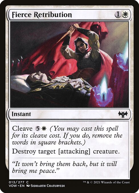 Fierce Retribution (Innistrad: Crimson Vow #13)