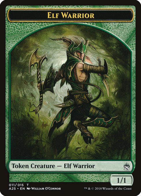Elf Warrior (Masters 25 Tokens #11)