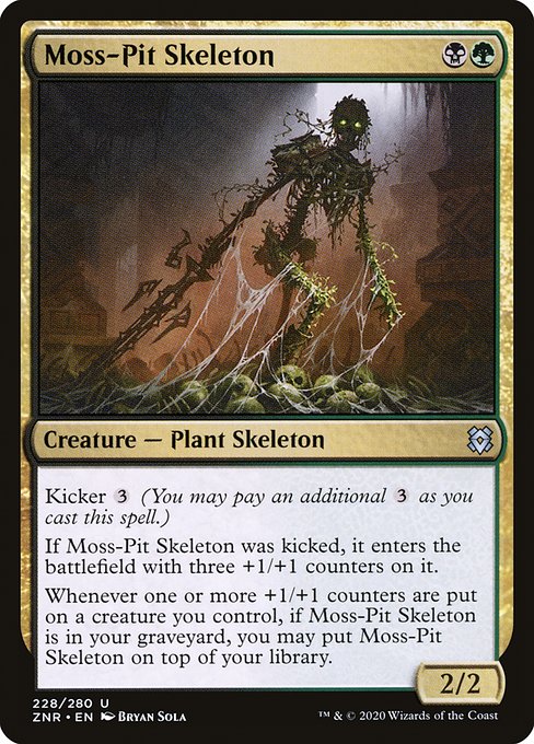 Moss-Pit Skeleton (Zendikar Rising #228)