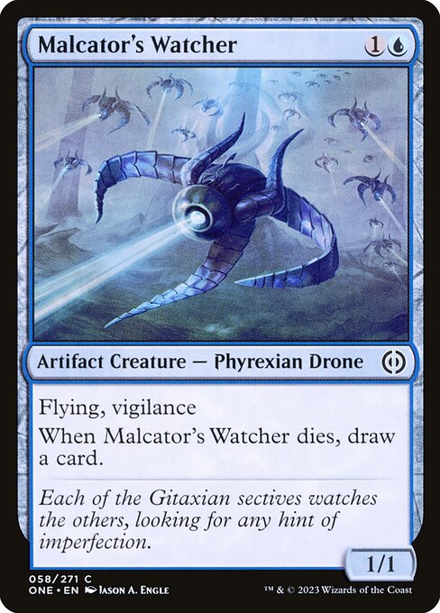 Malcator's Watcher (Phyrexia: All Will Be One #58)