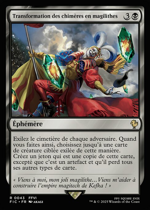 Transformation des chimères en magilithes