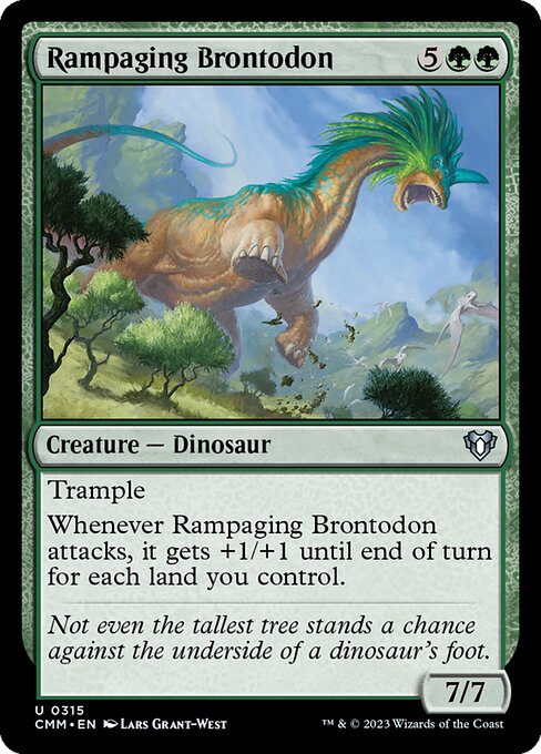 Rampaging Brontodon (Commander Masters #315)