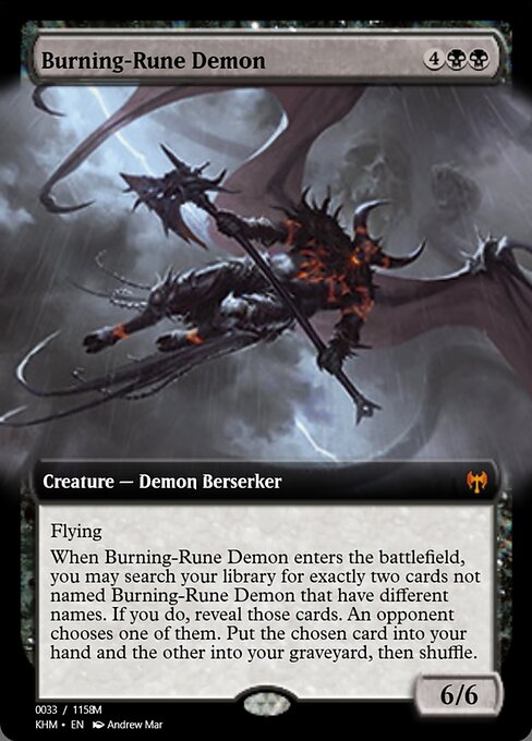 Burning-Rune Demon (Magic Online Promos #88266)
