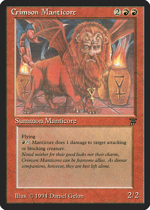 Crimson Manticore (Legends #140)