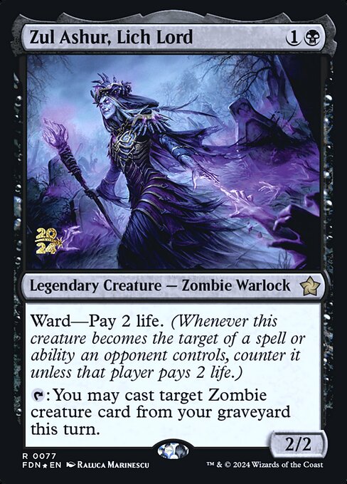 Zul Ashur, Lich Lord (Foundations Promos #77s)