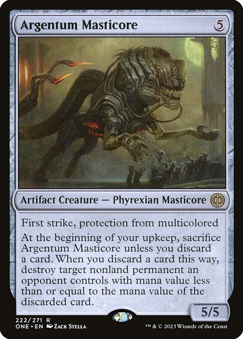 Argentum Masticore (Phyrexia: All Will Be One #222)