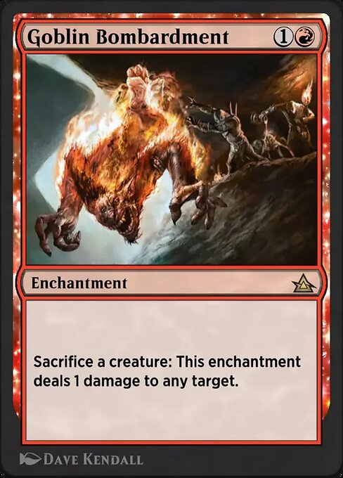 Goblin Bombardment magic the gathering card art