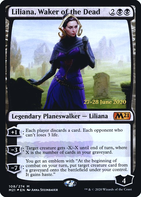 Liliana, Waker of the Dead (Core Set 2021 Promos #108s)