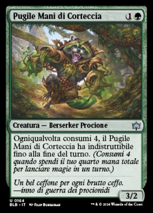 Pugile Mani di Corteccia