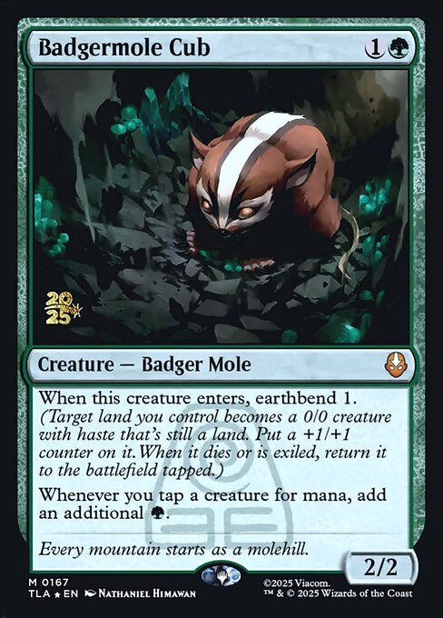 Badgermole Cub magic the gathering card art
