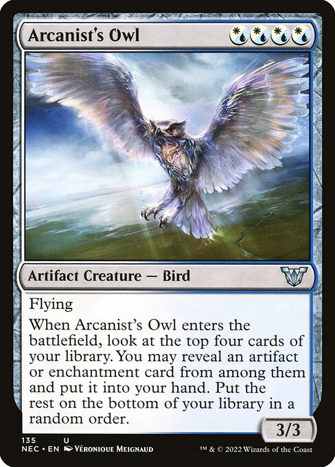 Arcanist's Owl (Neon Dynasty Commander #135)
