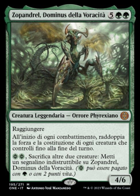 Zopandrel, Hunger Dominus (Phyrexia: All Will Be One #195)