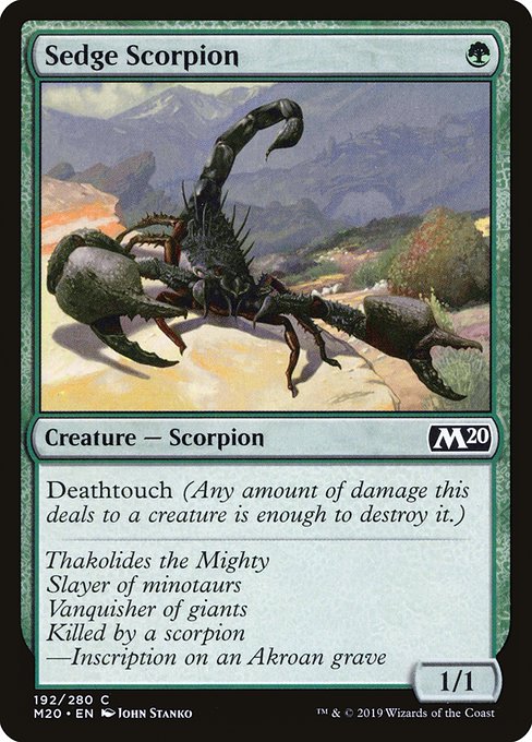 Scorpion des laîches|Sedge Scorpion