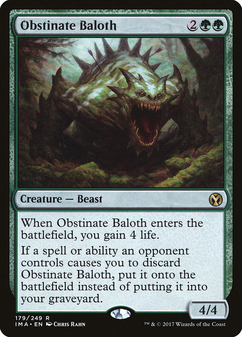 Obstinate Baloth (Iconic Masters #179)