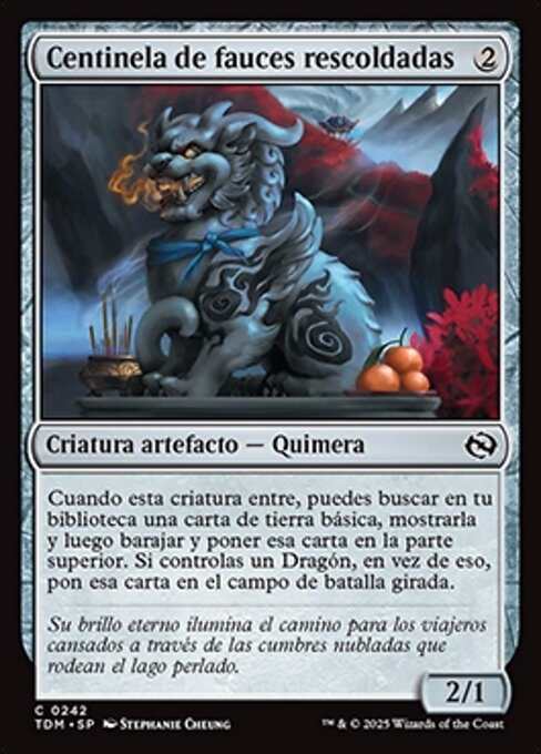 Centinela de fauces rescoldadas