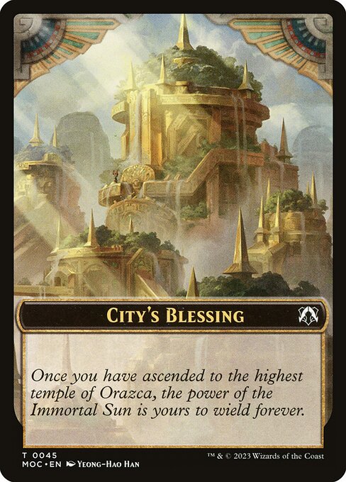 City's Blessing (March of the Machine Commander Tokens #45)