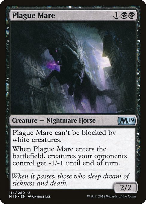 Plague Mare (Core Set 2019 #114)