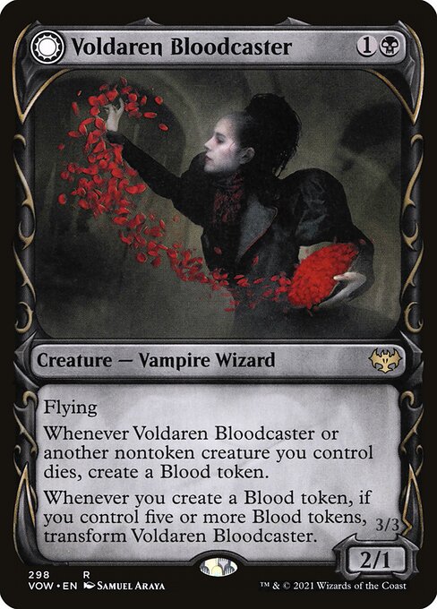 Voldaren Bloodcaster // Bloodbat Summoner (Innistrad: Crimson Vow #298)
