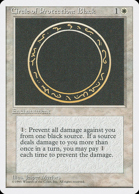 Circle of Protection: Black (4ED)