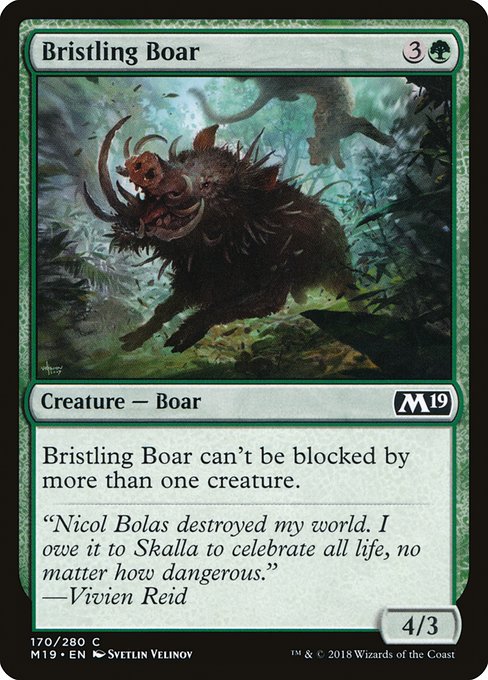 Bristling Boar (Core Set 2019 #170)