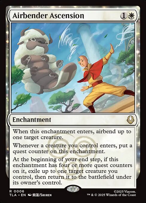 Airbender Ascension magic the gathering card art