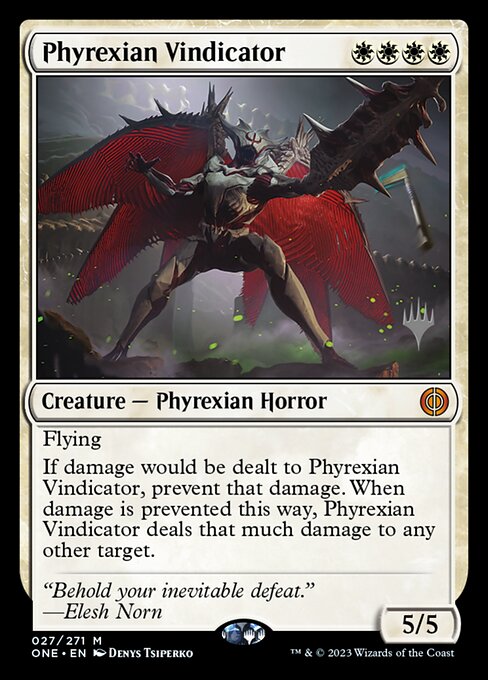 Phyrexian Vindicator (Phyrexia: All Will Be One Promos #27p)