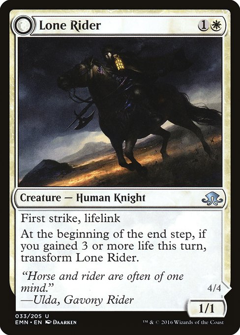 Lone Rider // It That Rides as One card image