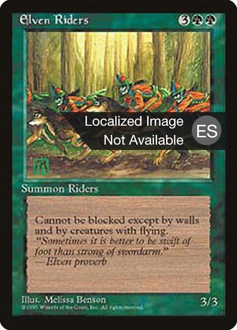 Elven Riders (Fourth Edition Foreign Black Border #242)