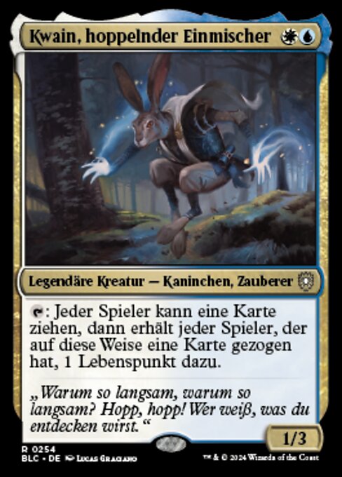 Kwain, Itinerant Meddler (Bloomburrow Commander #254)