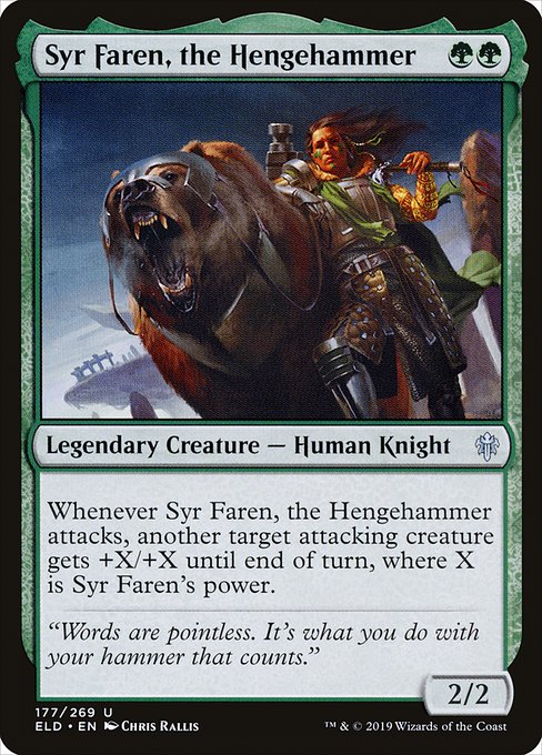 Syr Faren, the Hengehammer (Throne of Eldraine #177)