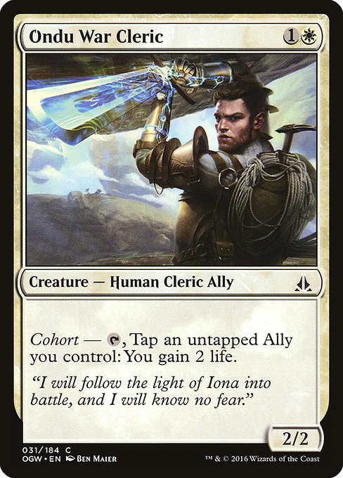 Ondu War Cleric card image