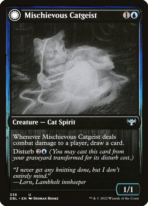 Mischievous Catgeist // Catlike Curiosity card image
