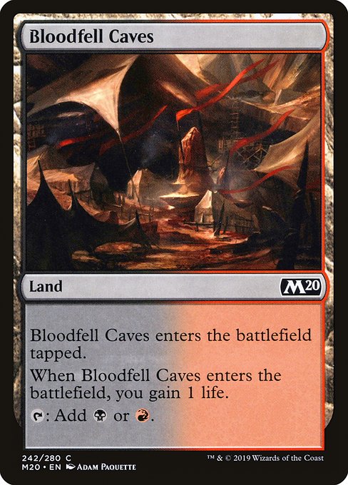 Bloodfell Caves (Core Set 2020 #242)