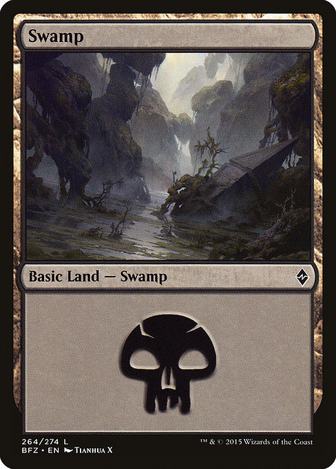 Swamp (Battle for Zendikar #264a)