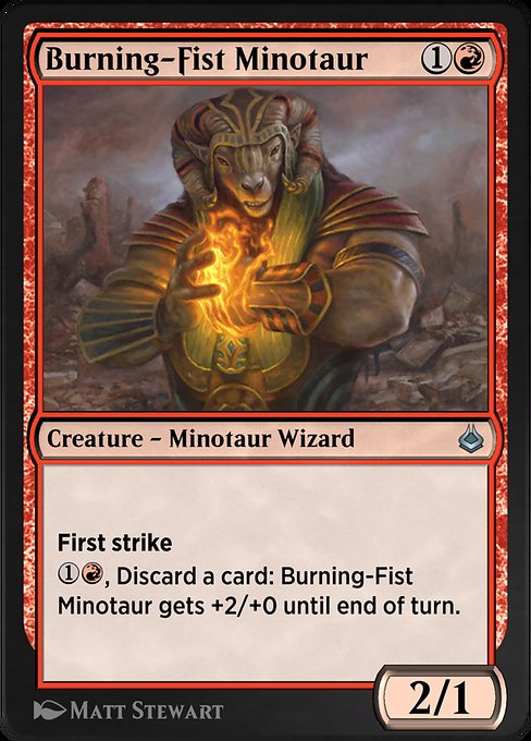 Burning-Fist Minotaur (Amonkhet Remastered #143)