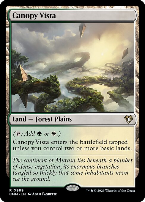 Canopy Vista (Commander Masters #989)