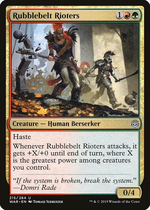 Rubblebelt Rioters (War of the Spark #215)