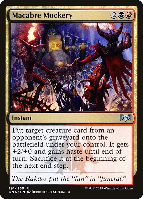 Macabre Mockery (Ravnica Allegiance #191)