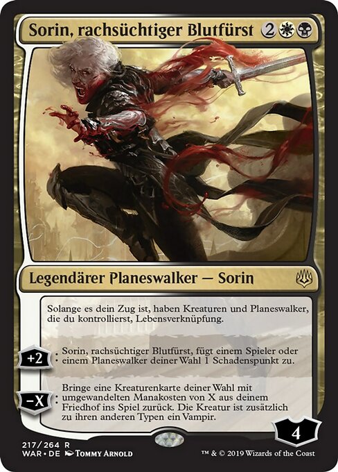 Sorin, Vengeful Bloodlord (War of the Spark #217)