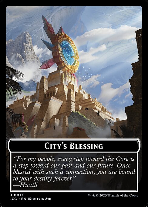 City's Blessing (The Lost Caverns of Ixalan Commander Tokens #17)