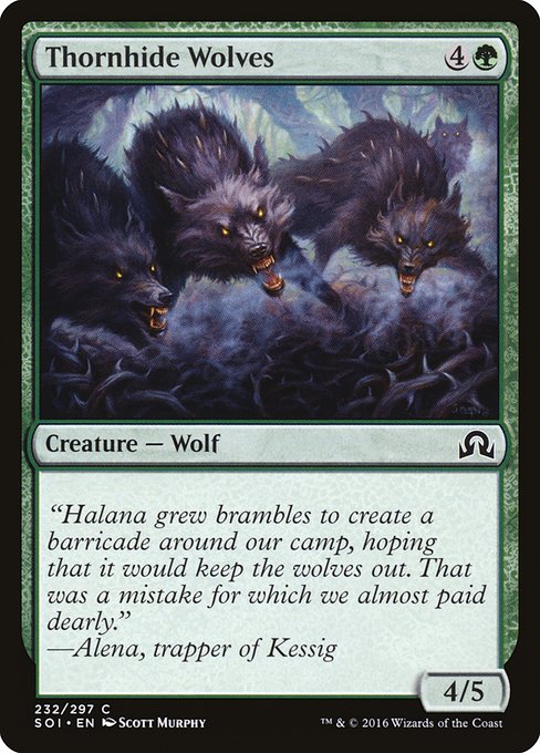 Thornhide Wolves (Shadows over Innistrad #232)