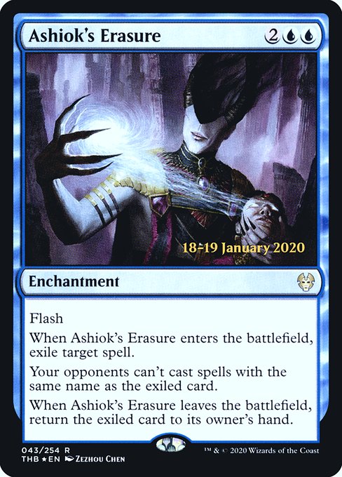 Ashiok's Erasure (Theros Beyond Death Promos #43s)