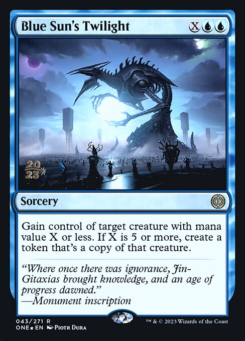 Blue Sun's Twilight (Phyrexia: All Will Be One Promos #43s)